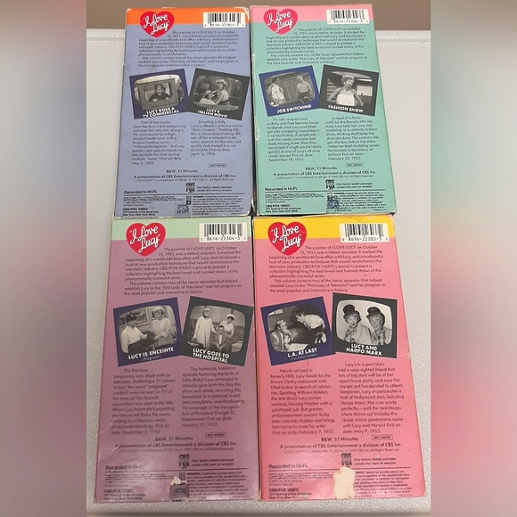 4 I Love Lucy VHS Tapes Volume 1,2,3,4 - Picture 2 of 5